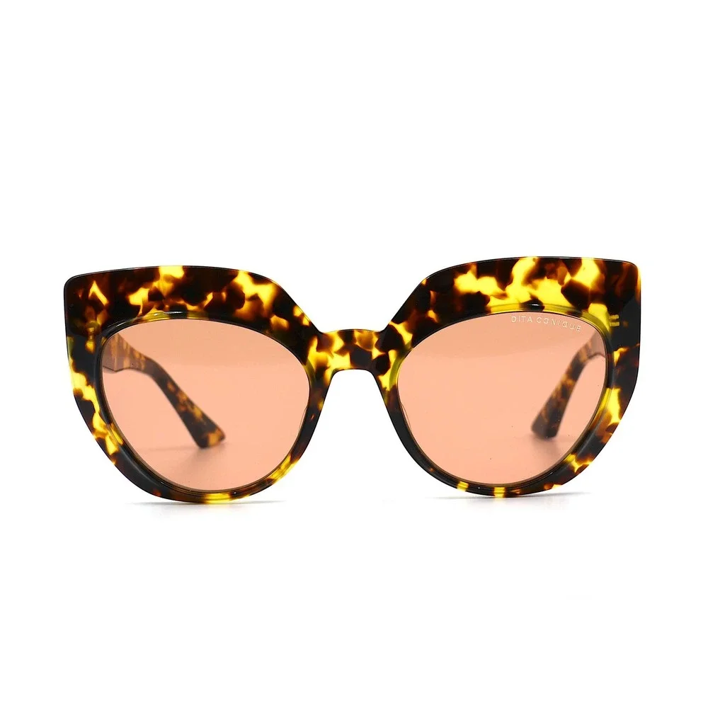 NEW DITA CONIQUE DT8514 HAVANA PINK WOMEN'S SUNGLASSES